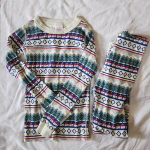 Hanna Andersson Organic Cotton Pajama Set Nordic Print US 8